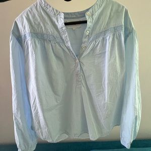 XiRena baby blue cotton blouse - barely worn